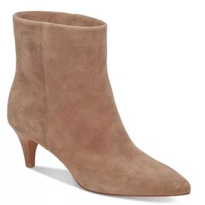 Dolce Vita Dee Suede Kitten Heel Ankle Boots Truffle SZ 10